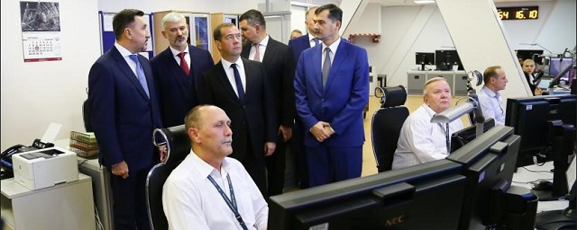 Медведев открыл в Новосибирске Центр воздушного движения