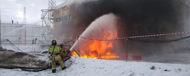 В Альметьевске потушен крупный пожар на заводе «Транснефть»