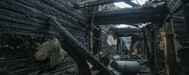 В Барнауле сгорело историческое здание музыкальной школы