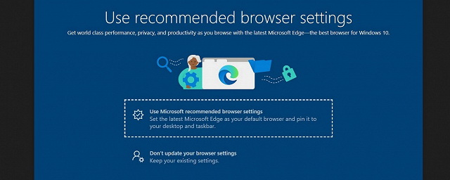 В Microsoft решили задействовать полноэкранную рекламу браузера Edge в Windows 10