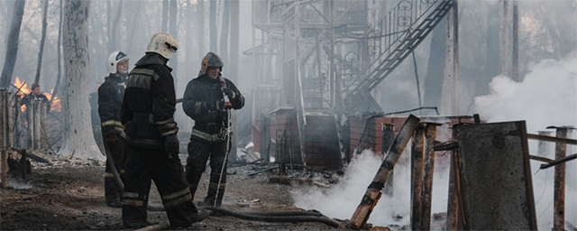 В Воронежской области ликвидировали крупный пожар