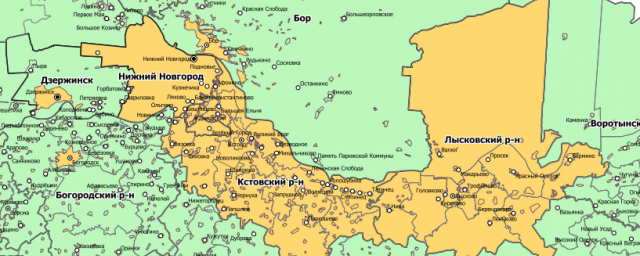 В Нижегородской области создали карту территорий с COVID-19