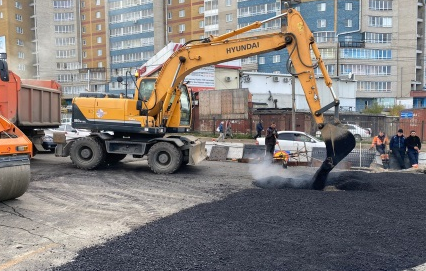В Иркутске на путепроводе по улице Джамбула начали готовиться к асфальтированию мостового перехода