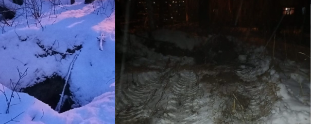 В Новосибирске девочка не заметила под снегом открытый погреб и провалилась в него