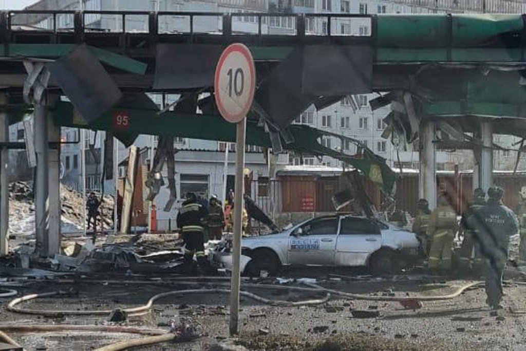 На автозаправке в Кемеровской области прогремел взрыв