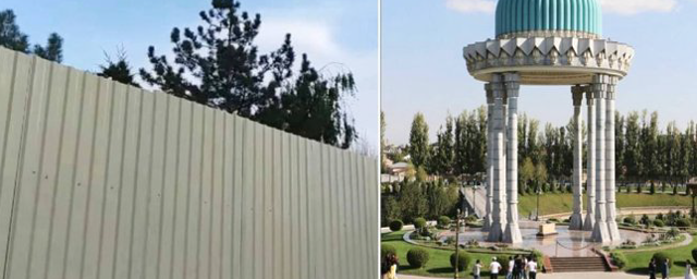 В Узбекистане памятник жертвам репрессий обнесли забором