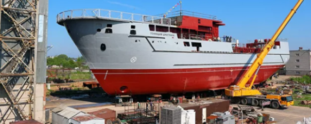 В Рыбинске спустили на воду самое большое судно в истории предприятия «Вымпел»