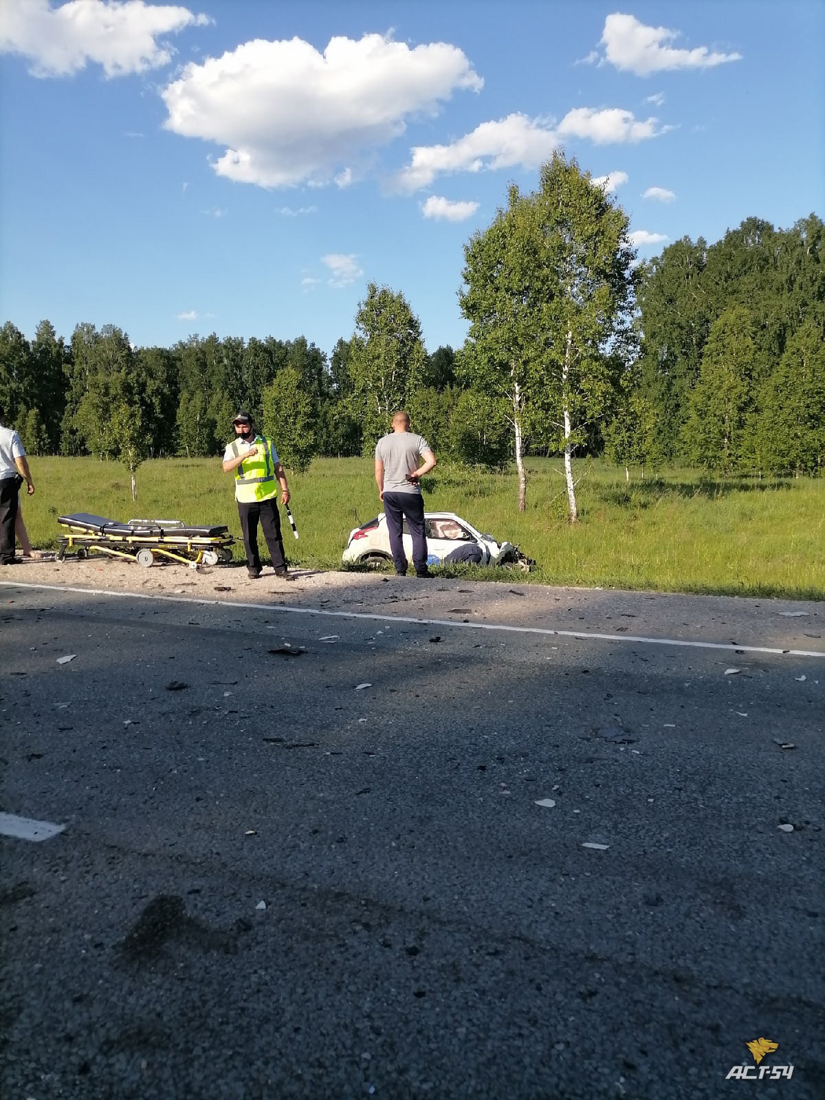 Женщина-водитель погибла в столкновении с фурой под Новосибирском