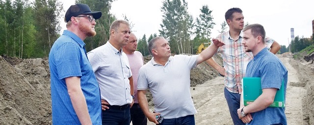 Сергей Дорофеев проверил строительство дороги к новой школе