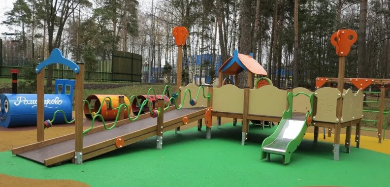 В Красногорске в этом году установили три губернаторских детских площадки