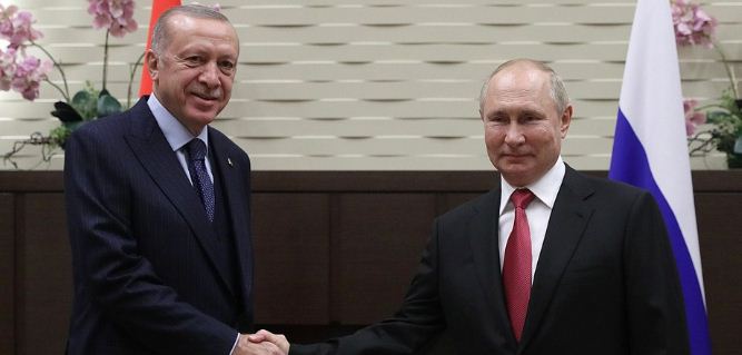 Эрдоган назвал продуктивной встречу с Путиным в Сочи