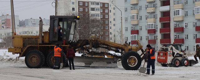 В Братске ежедневно уборкой снега занимаются 45 единиц техники