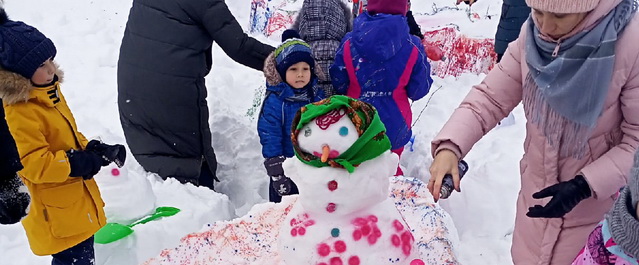 В Электрогорске прошел Фестиваль снежных фигур