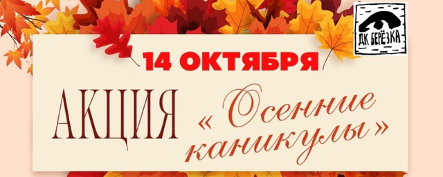 В Раменском г.о. 14 октября пройдет акция «Осенние каникулы»