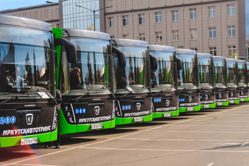 В Иркутск прибыли шесть новых автобусов большой вместимости НЕФАЗ