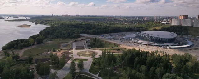 До конца года в Новосибирске завершат создание парка у новой ледовой арены