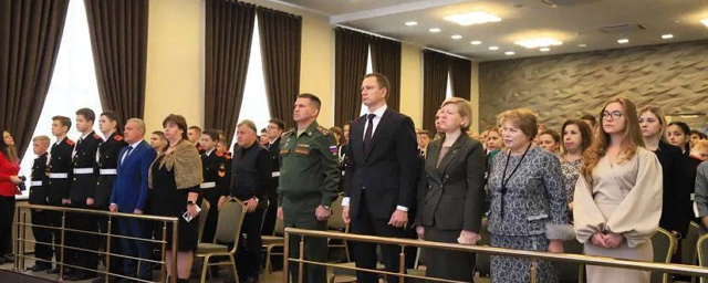 Глава г.о. Красногорск Дмитрий Волков поздравил кадетов Лицея №1 с принятием клятвы
