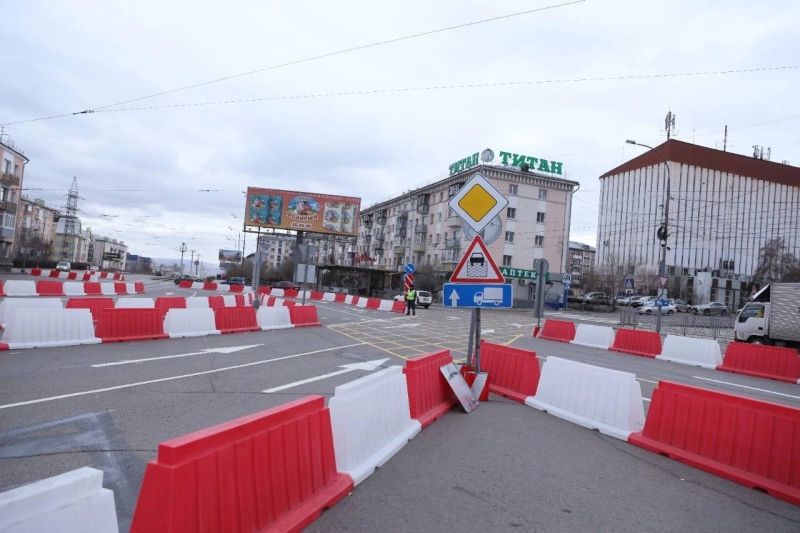 В Улан-Удэ до 20 ноября будет действовать измененная схема движения по площади Комсомольской