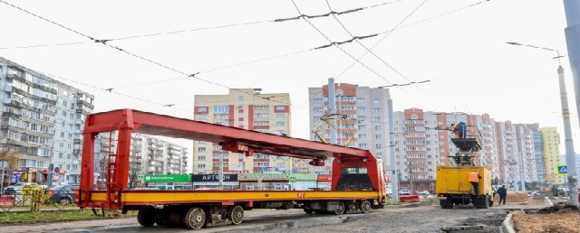 В Смоленске завершается ремонт трамвайных путей на улице Рыленкова
