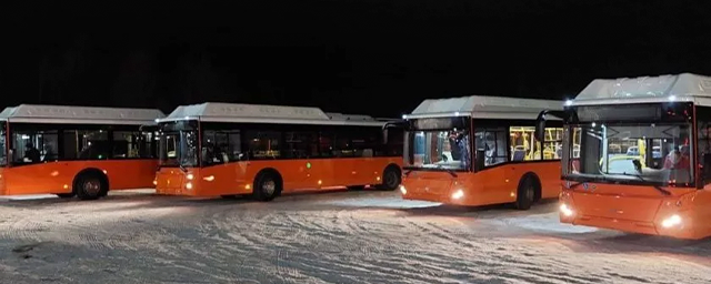 В Нижний Новгород приехали 32 новых автобуса ЛиАЗ