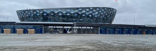 На строительстве Ледовой арены в Новосибирске успешно применили практику импортозамещния