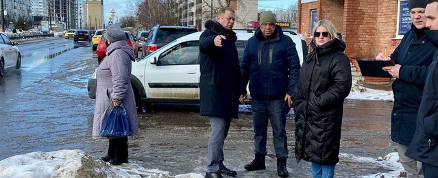 Глава Электрогорска поручил оперативно ликвидировать скопления талых вод