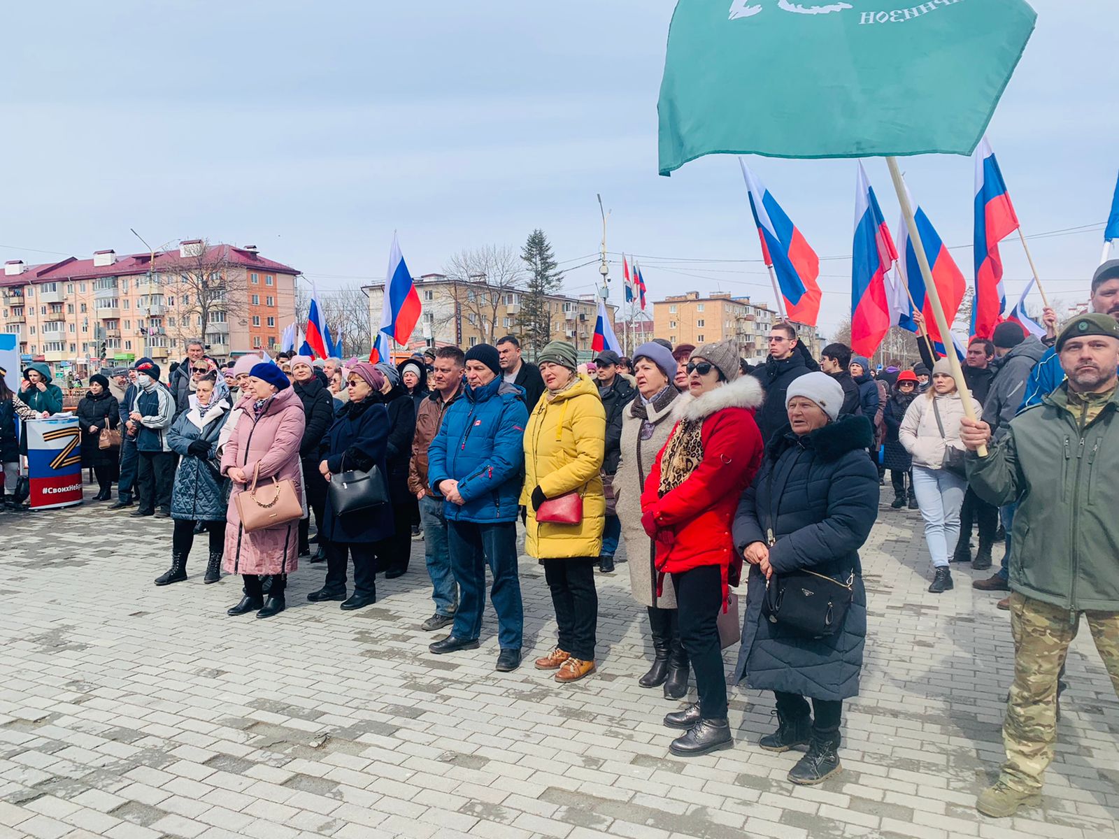 В Лобне состоялся музыкальный флешмоб в честь дня воссоединения Крыма с Россией