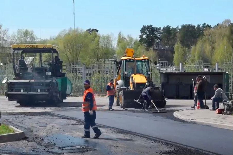 В жилищном комплексе «Аристово-Митино» г.о. Красногорск проводится ремонт дорог