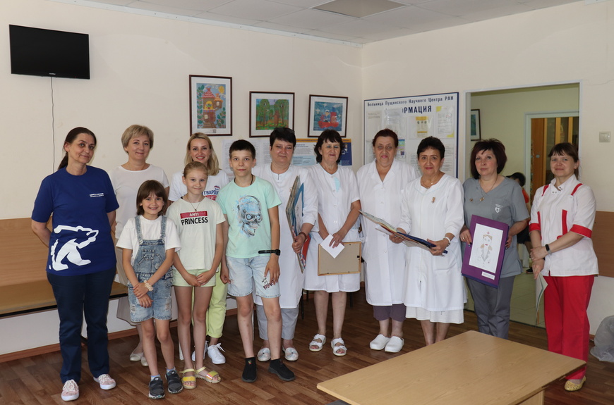 Юные жители г.о. Пущино приняли участие в конкурсе рисунков, посвященный Дню медработника