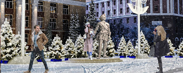 В Воронеже рассказали, как украсят главную площадь города к Новому году