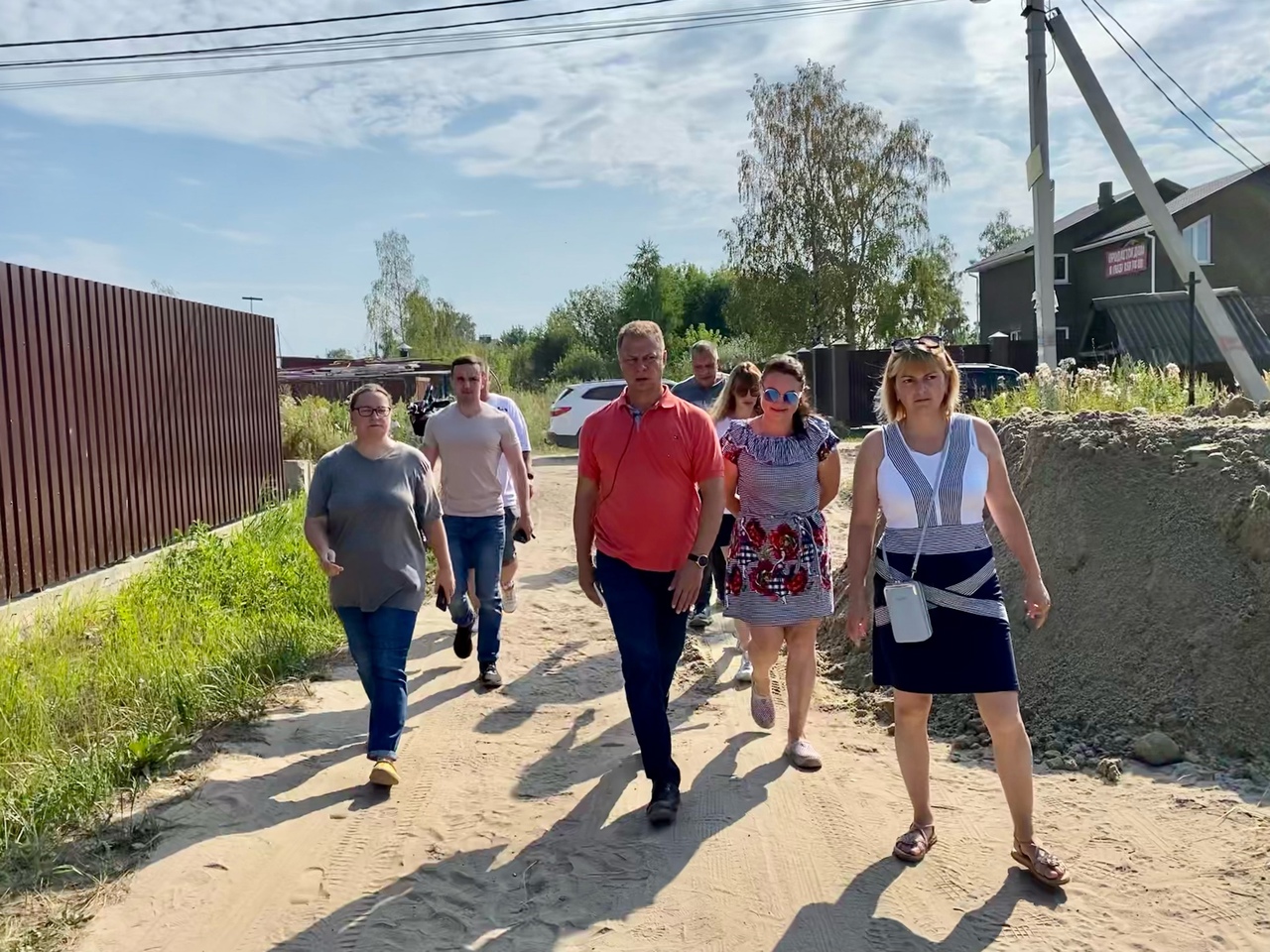 В Электрогорске обустраивают подъездные пути к участкам для многодетных семей на улице Узкоколейной