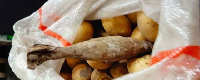 В магазине Самары в мешке с картофелем нашли снаряд времен ВОВ
