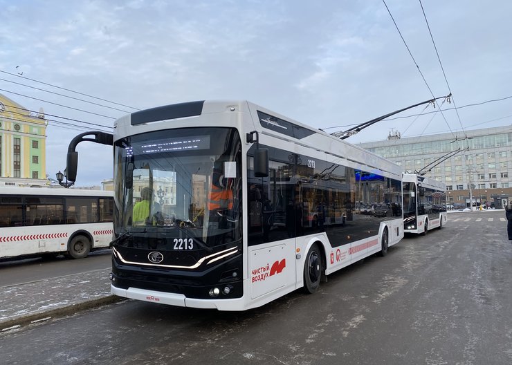 В Красноярск до конца 2022 года поступят еще 12 троллейбусов «Адмирал»