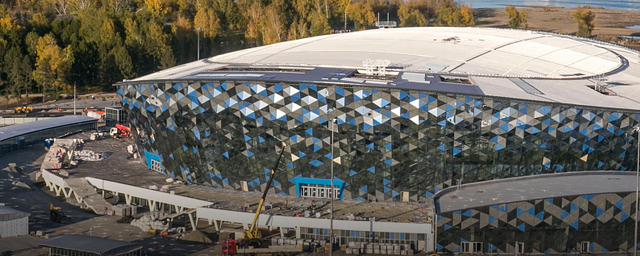 В ближайшие дни в Новосибирске подадут отопление на новую ледовую арену