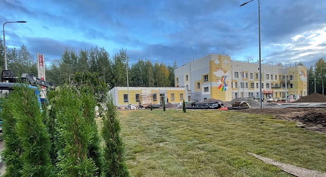 В Кимрах Тверской области завершается строительство детской поликлиники №1  