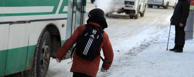 В Красноярске кондуктор высадила из автобуса 11-летнего мальчика в 20-градусный мороз