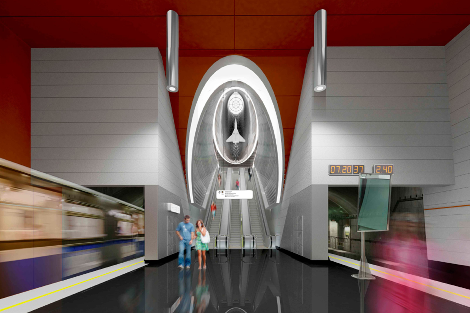 В Москве станцию «Пыхтино» Солнцевской линии метро украсят изображениями самолетов