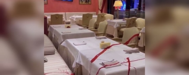 В элитном ресторане Екатеринбурга неизвестные вандалы устроили погром