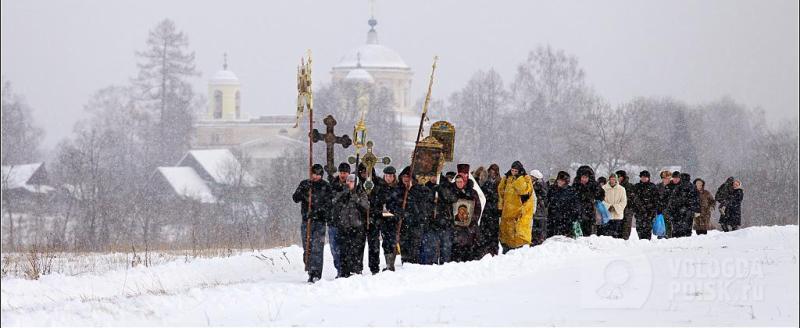 В Вологде православные горожане пройдут крестным ходом по льду реки
