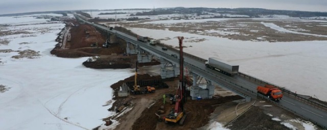 На трассе М7 «Волга» в Татарстане приступили к строительству нового моста через реку Мензеля