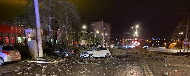 Губернатор Гладков: На месте взрыва в Белгороде образовалась воронка радиусом 20 метров