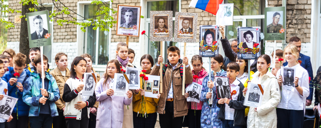 В Нахабинской школе №2 прошел митинг в честь Дня Победы