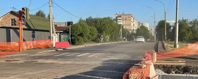 В Кемерове после ремонта открыли перекресток Сибиряков-Гвардейцев и Каменской 