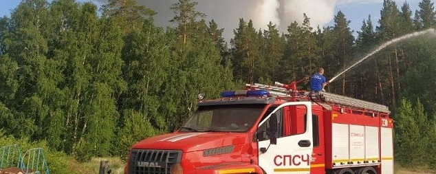 Площадь пожара в Егорьевском районе Алтайского края увеличилась почти в два раза