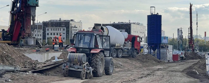 В Красногорске под Путилковским шоссе начали вынимать грунт для тоннеля