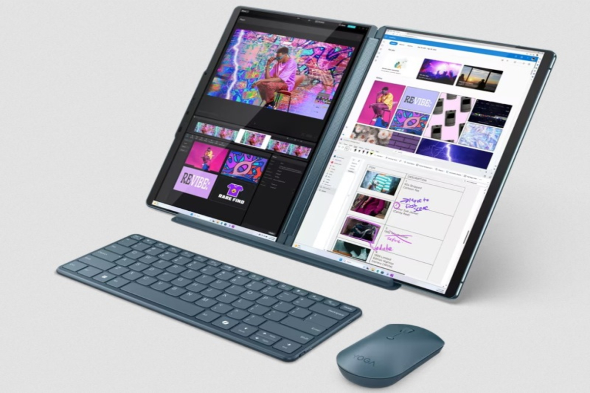 Lenovo представила инновационный ноутбук-трансформер Yoga Book 9 с двумя OLED-экранами