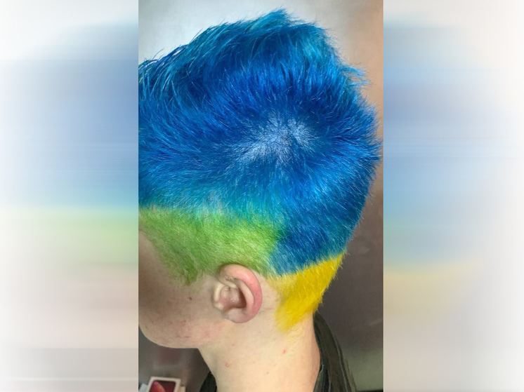 Москвича оштрафовали за волосы покрашенные в жёлтый и голубой цвета