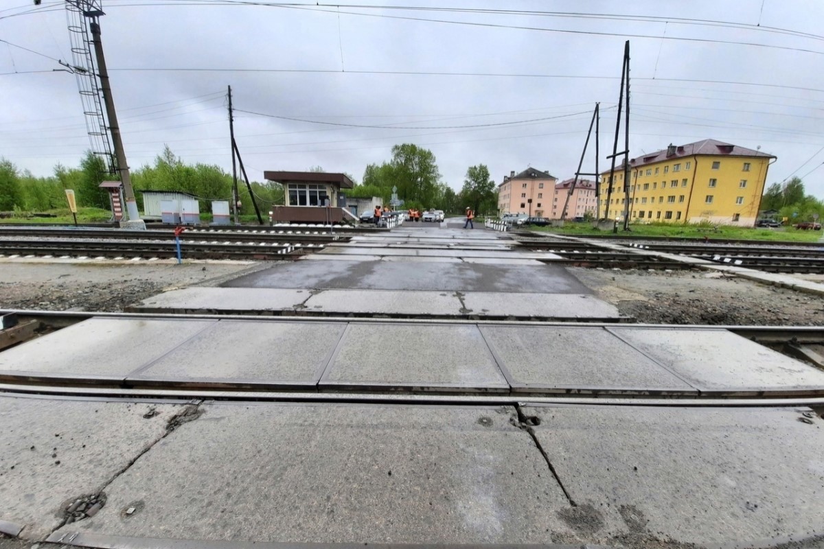19 июня в Беломорске на 10 часов закроют проезд по ж/д переезду