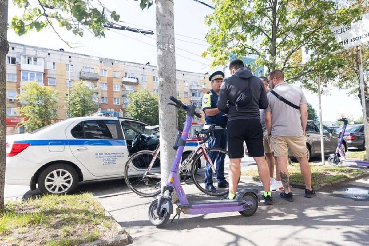 Против велосипедистов и пользователей электросамокатов в Калининграде проходит рейд ГАИ
