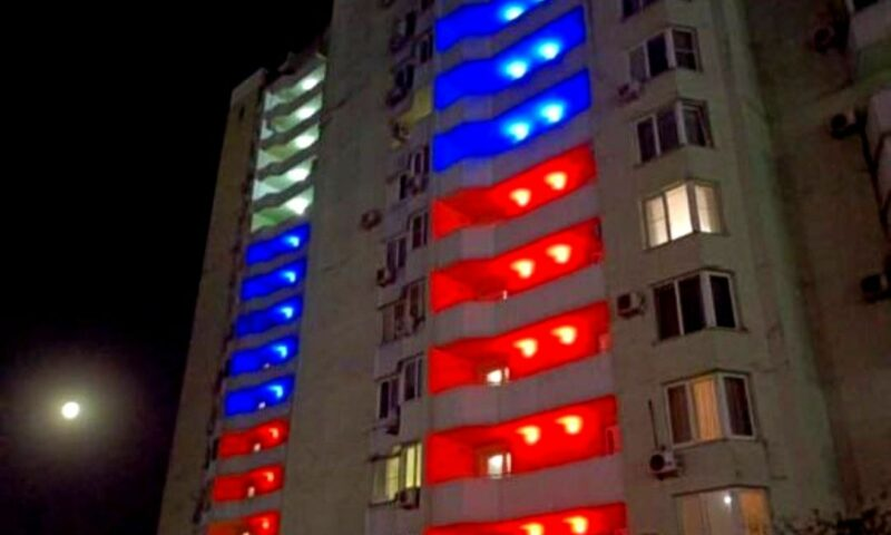 На Кубани объяснили патриотическую подсветку многоэтажек